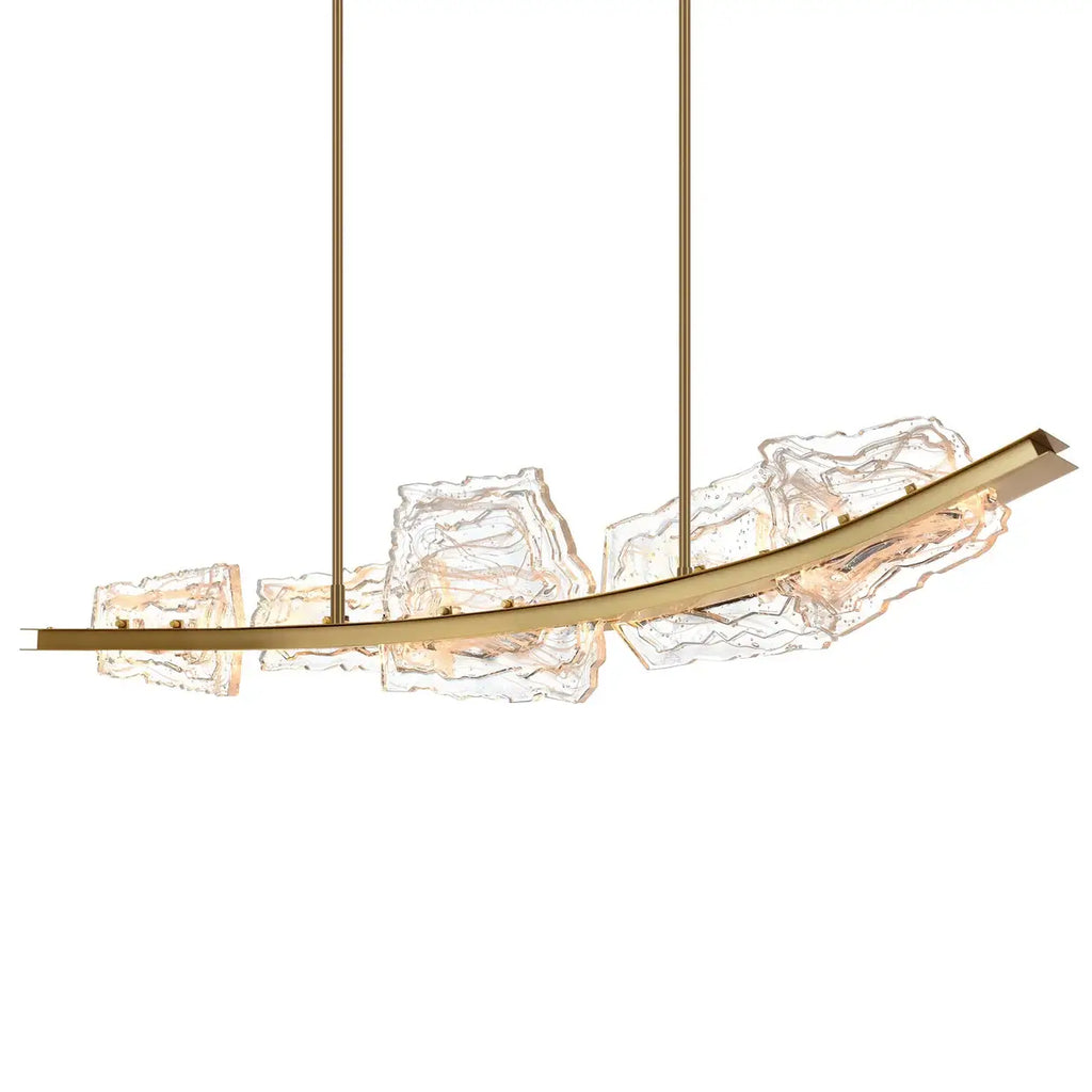 CWI LIGHTING ARCUS LED 50" BRASS CHANDELIER 1711P50-5-624