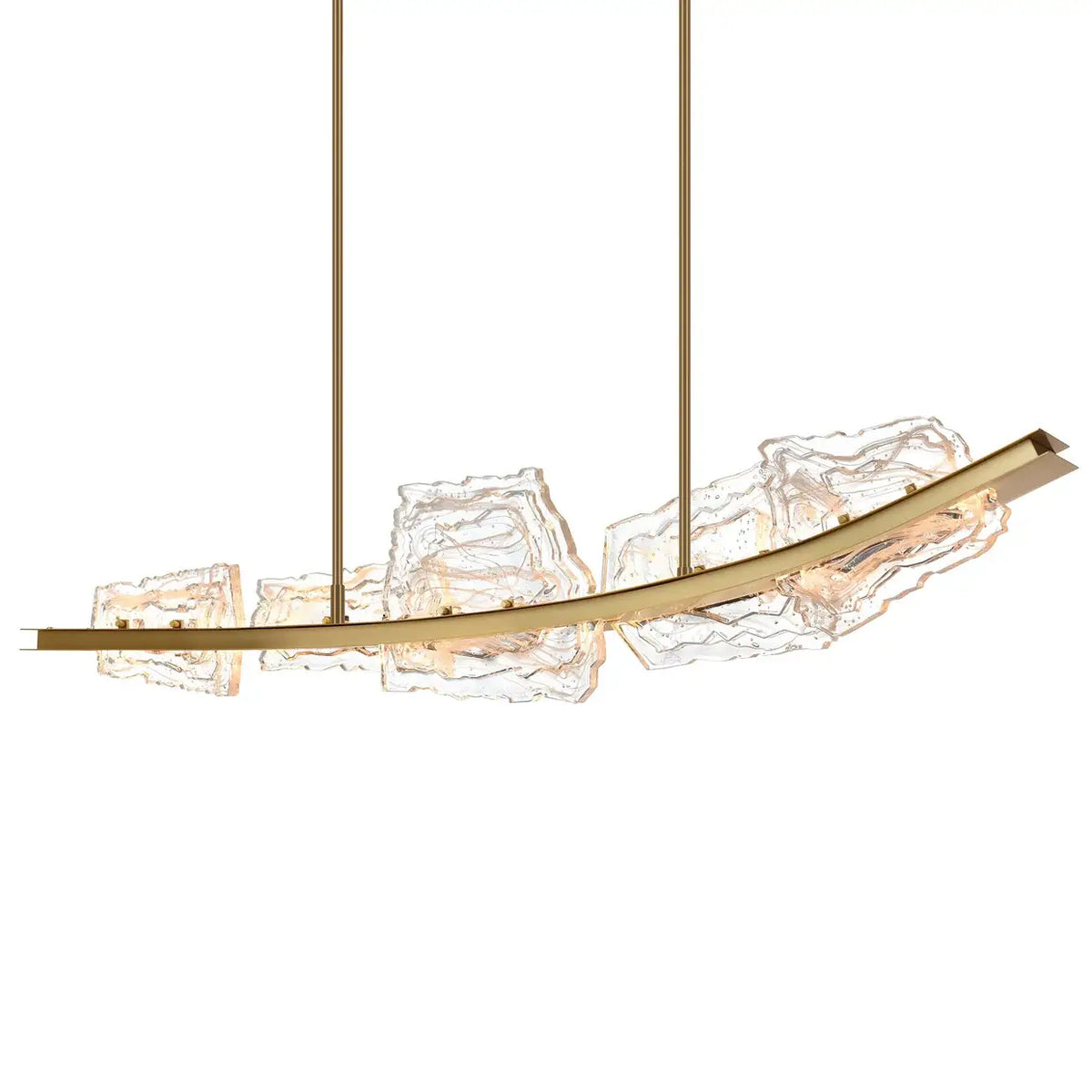 CWI LIGHTING ARCUS LED 50" BRASS CHANDELIER 1711P50-5-624