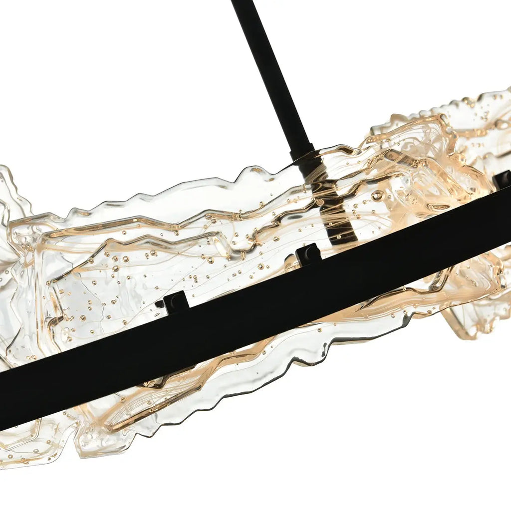 CWI LIGHTING ARCUS LED 70" BLACK CHANDELIER 1711P70-7-101