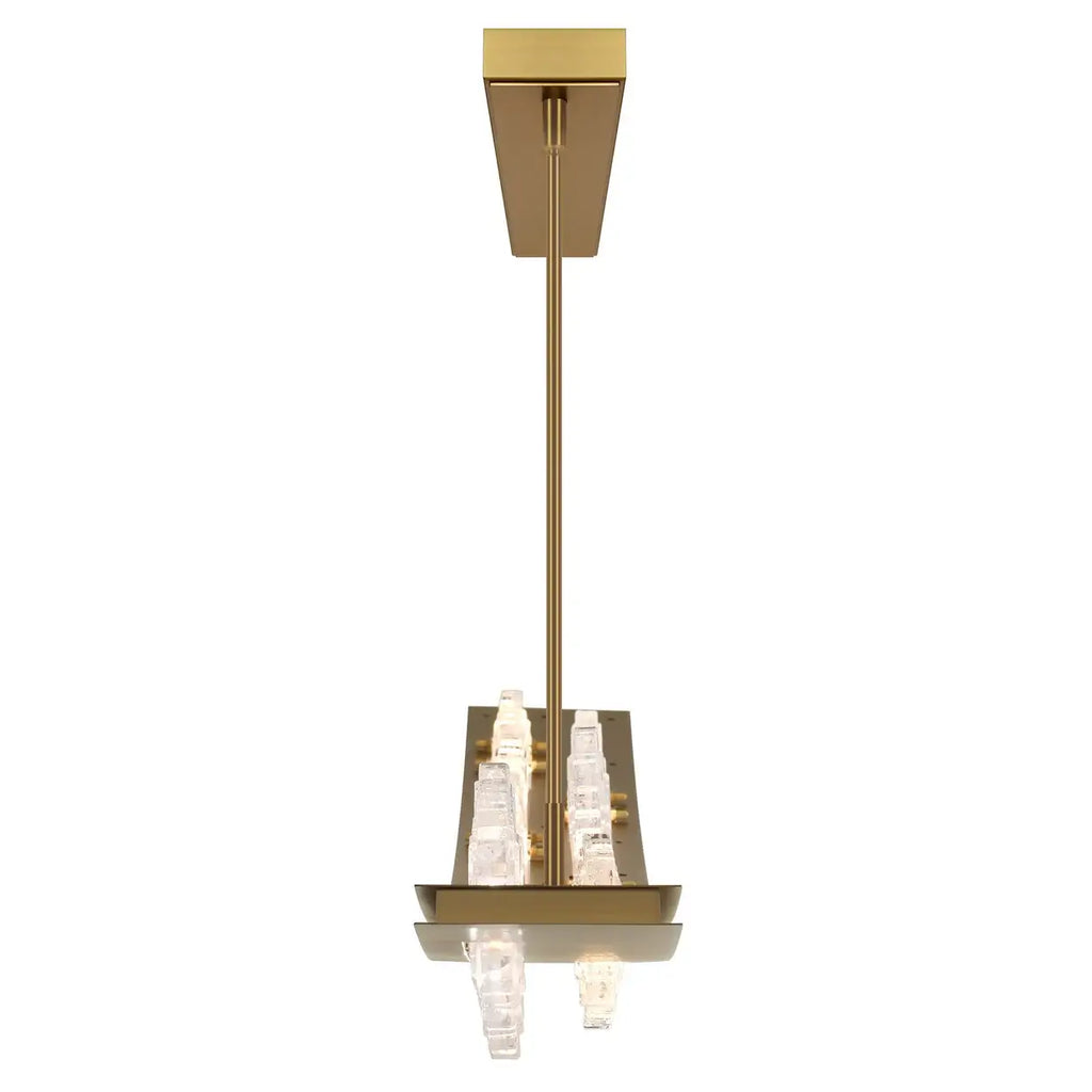 CWI LIGHTING ARCUS LED 70" BRASS CHANDELIER 1711P70-7-624