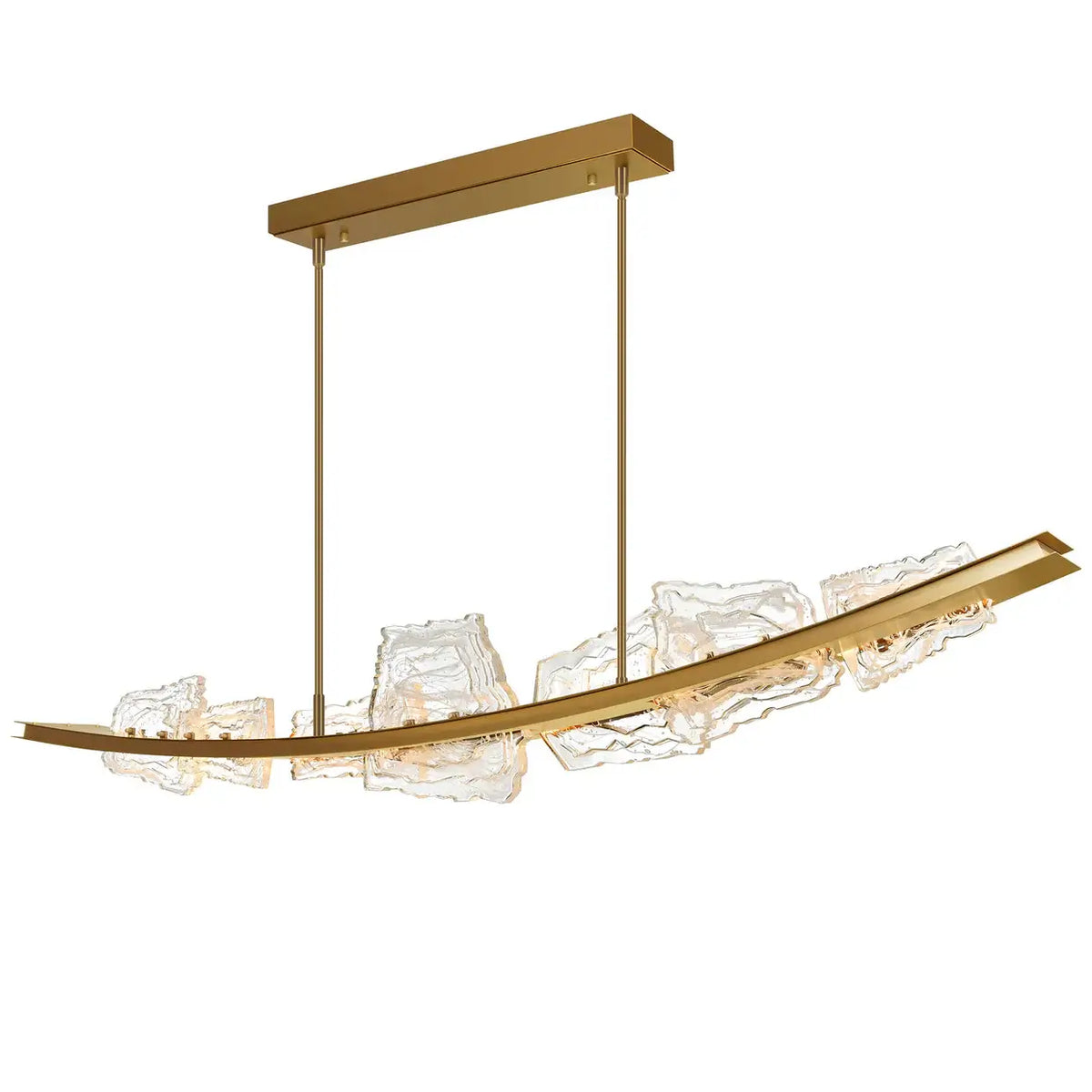 CWI LIGHTING ARCUS LED 70" BRASS CHANDELIER 1711P70-7-624
