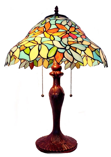 W2 TRADING Tiffany Flora Table Lamp TL1619