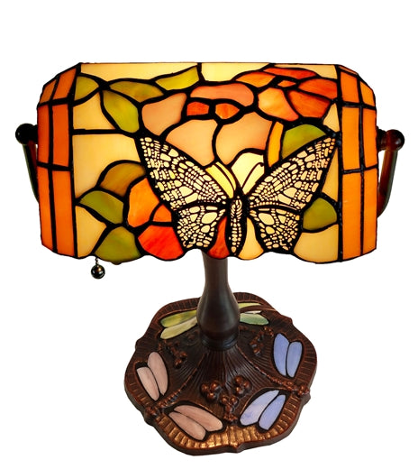W2 TRADING Bankers Accent Tiffany Lamp DCE-B01