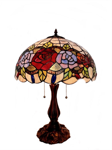 W2 TRADING Flower Tiffany Table Lamp TL1653