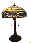 W2 TRADING Art Tiffany Table Lamp TL16-08M