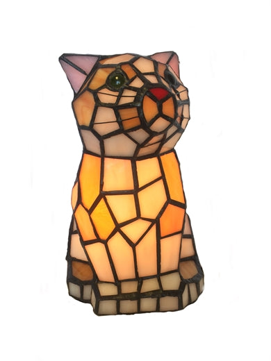 W2 TRADING Tiffany Cat Desk Light DCE-C01