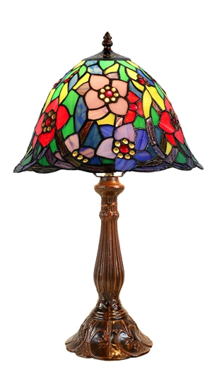 W2 TRADING Flower Tiffany Table Lamp DCE34-12