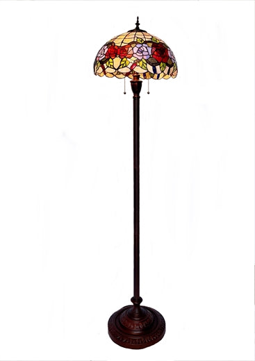W2 TRADING Flower Tiffany Floor Lamp F1653
