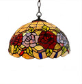 W2 TRADING Flower Hanging Tiffany Lamp P1653