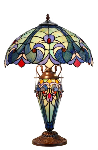 W2 TRADING Victorian Tiffany Table Lamp TL-1626