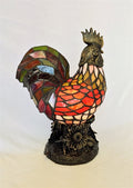 W2 TRADING Rooster Tiffany Table Lamp TR-3