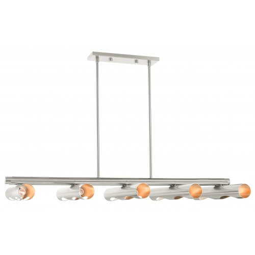 LIVEX LIGHTING Novato Large Linear Chandelier 45898-91
