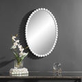 UTTERMOST SERNA OVAL MIRROR WHITE 09874