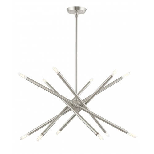 LIVEX LIGHTING Soho Chandelier Brushed Nickel 46776-91