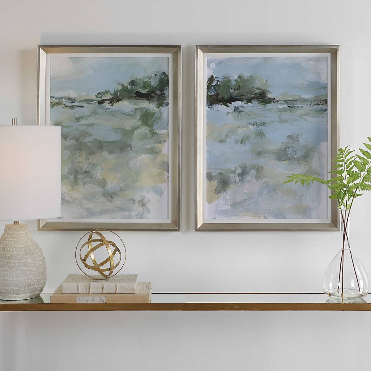 UTTERMOST FAR AWAY VIEW FRAMED PRINTS  S/2 41454