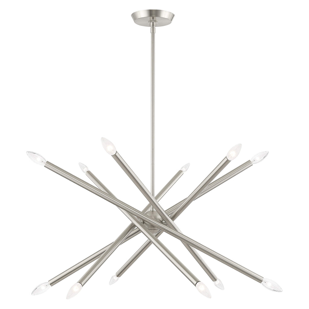 LIVEX LIGHTING Soho Chandelier Brushed Nickel 46776-91