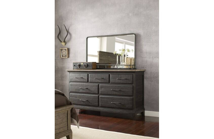 KINCAID PLANK ROAD WESTWOOD LANDSCAPE MIRROR CHARCOAL 706-040C