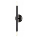 LIVEX LIGHTING Monaco Sconce Black Chrome 46981-46