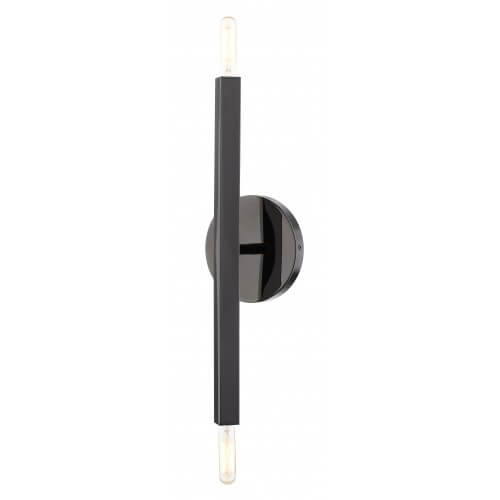 LIVEX LIGHTING Monaco Sconce Black Chrome 46981-46