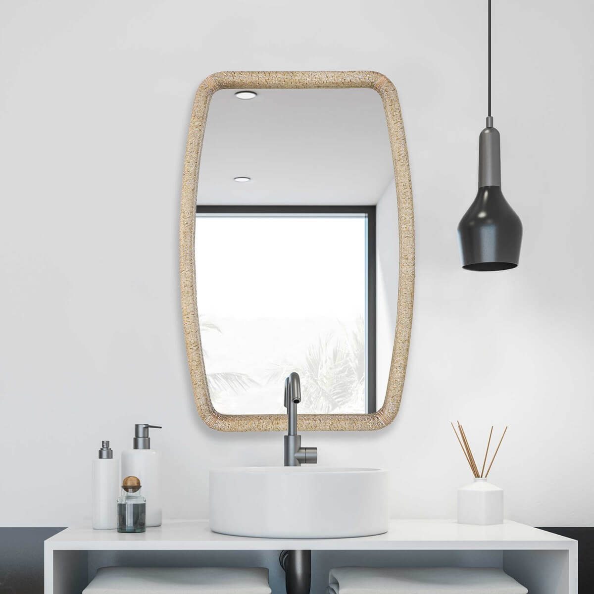 UTTERMOST TIKI MIRROR 09831