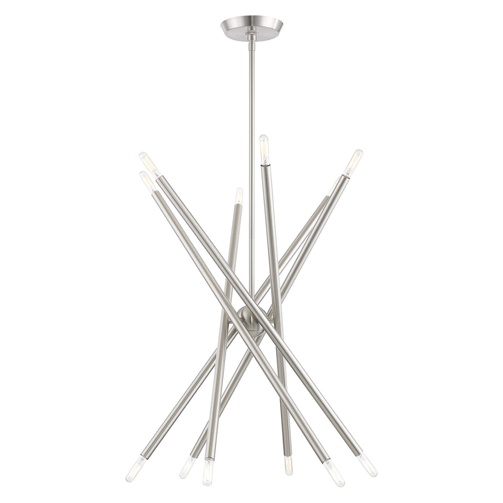 LIVEX LIGHTING Soho Chandelier Brushed Nickel 46776-91