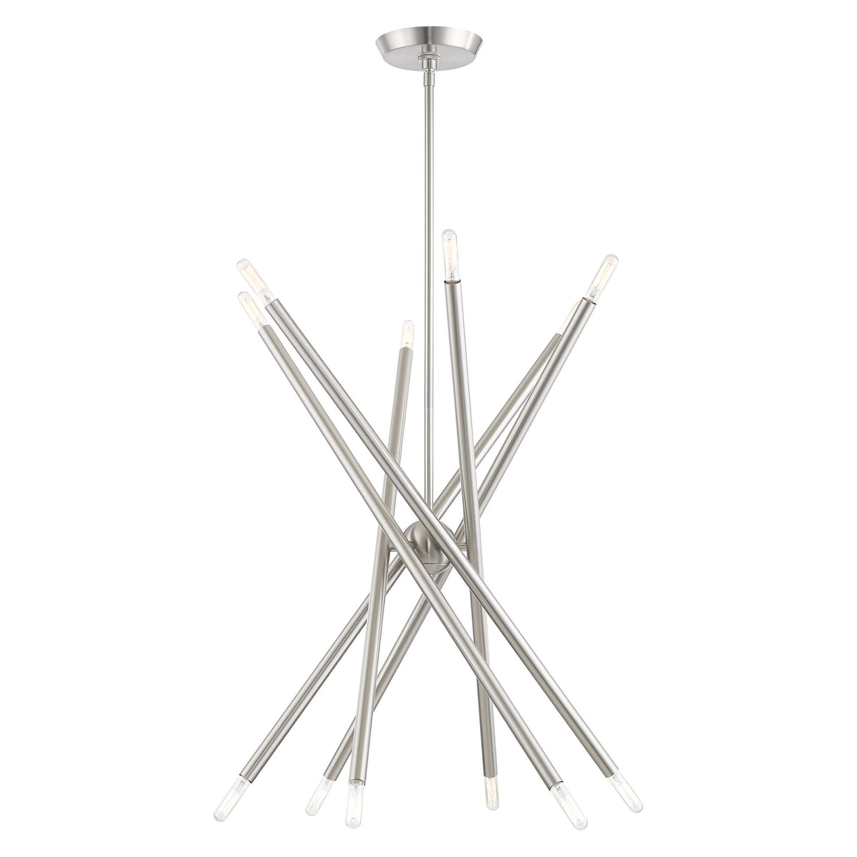 LIVEX LIGHTING Soho Chandelier Brushed Nickel 46776-91