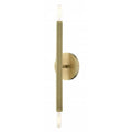 LIVEX LIGHTING Monaco Sconce Antique Brass 46981-01