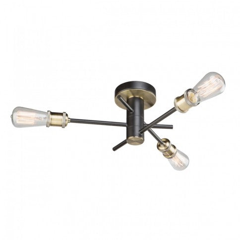 ARTCRAFT LIGHTING Tribeca Flush Mount AC10783BK