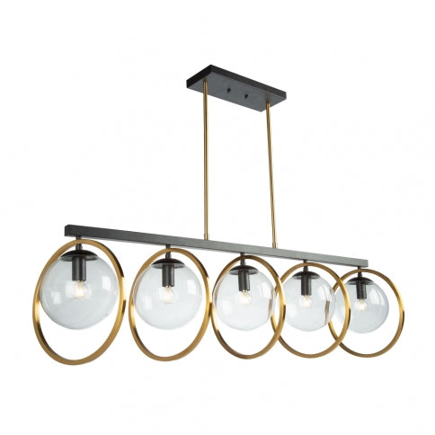 ARTCRAFT LIGHTING LUGANO 5 LIGHT ISLAND PENDANT AC10896VB