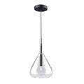 ARTCRAFT CONIC 1 LIGHT PENDANT BLACK AC11161BK