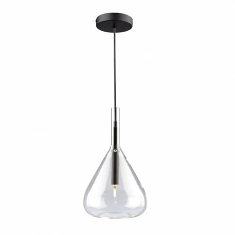 ARTCRAFT CONIC 1 LIGHT PENDANT BLACK AC11161BK