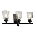 ARTCRAFT LIGHTING CASTARA 3 LIGHT WALL MOUNT AC11593BK