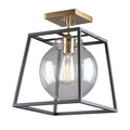 ARTCRAFT LIGHTING BRIDGETOWN 1 LIGHT CAGE SEMI FLUSH AC11600VB