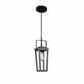 ARTCRAFT CARRIAGE 1 LIGHT PENDANT AC11701BK