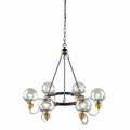 ARTCRAFT MARTINA 6 LIGHT CHANDELIER AC11727BK