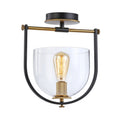 ARTCRAFT  CHESHIRE 1 LIGHT FLUSH MOUNT  AC11743BB