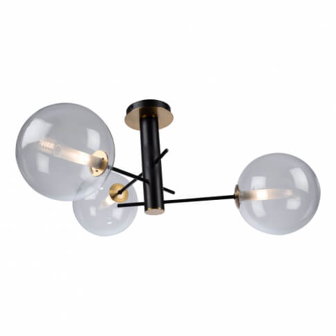 ARTCRAFT AURELIA  3 LIGHT SEMI-FLUSH MOUNT AC11763VB