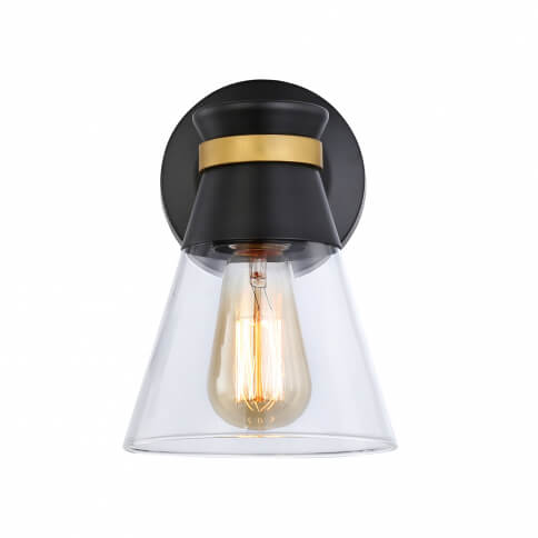 ARTCRAFT KANATA 1 LIGHT BATH SCONCE AC11801BB