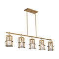 ARTCRAFT BURFORD 5-LIGHT LINEAR ISLAND AC11815BB