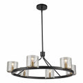 ARTCRAFT SALINAS COLLECTION 6 LIGHT CHANDELIER AC11826BB