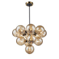 ARTCRAFT GEM 13-LIGHT CHANDELIER (AMBER GLASS) AC11872AM