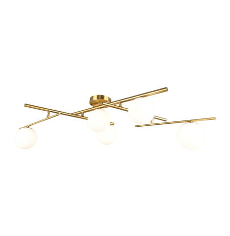 ARTCRAFT MODENA 5 LIGHT SEMI-FLUSH MOUNT AC11975BR