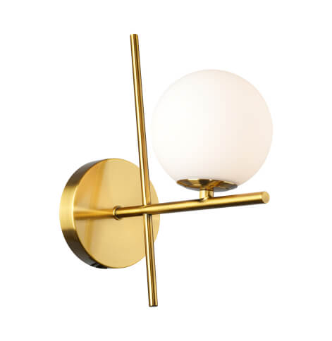 ARTCRAFT MODENA 1 LIGHT WALL SCONCE AC11977BR