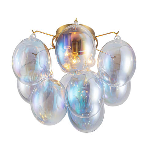 ARTCRAFT GLOBO 4-LIGHT SEMI FLUSH AC11993LU