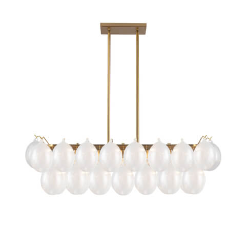 ARTCRAFT GLOBO 8-LIGHT LINEAR ISLAND AC11998WH