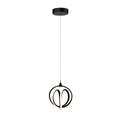 ARTCRAFT ROSE COLLECTION 1 LIGHT PENDANT AC6730BK