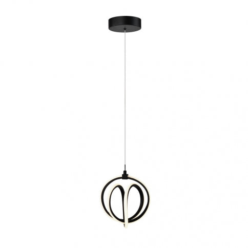 ARTCRAFT ROSE COLLECTION 1 LIGHT PENDANT AC6730BK