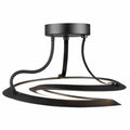 ARTCRAFT ARA COLLECTION SEMI FLUSH BLACK AC7676BK