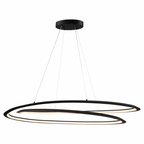 ARA COLLECTION OVAL PENDANT BLACK AC7679BK
