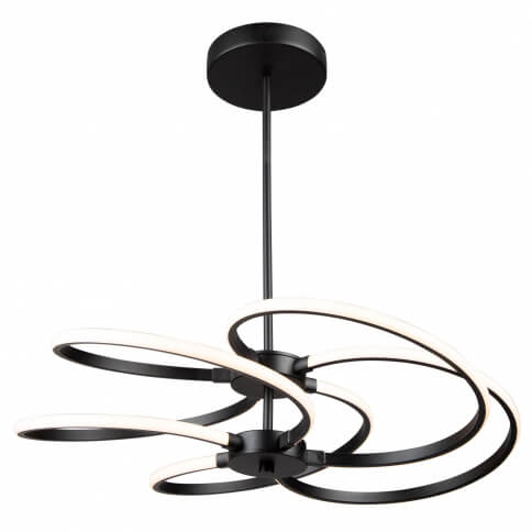 ARTCRAFT EQUINOX LED PENDANT BLACK AC7689BK